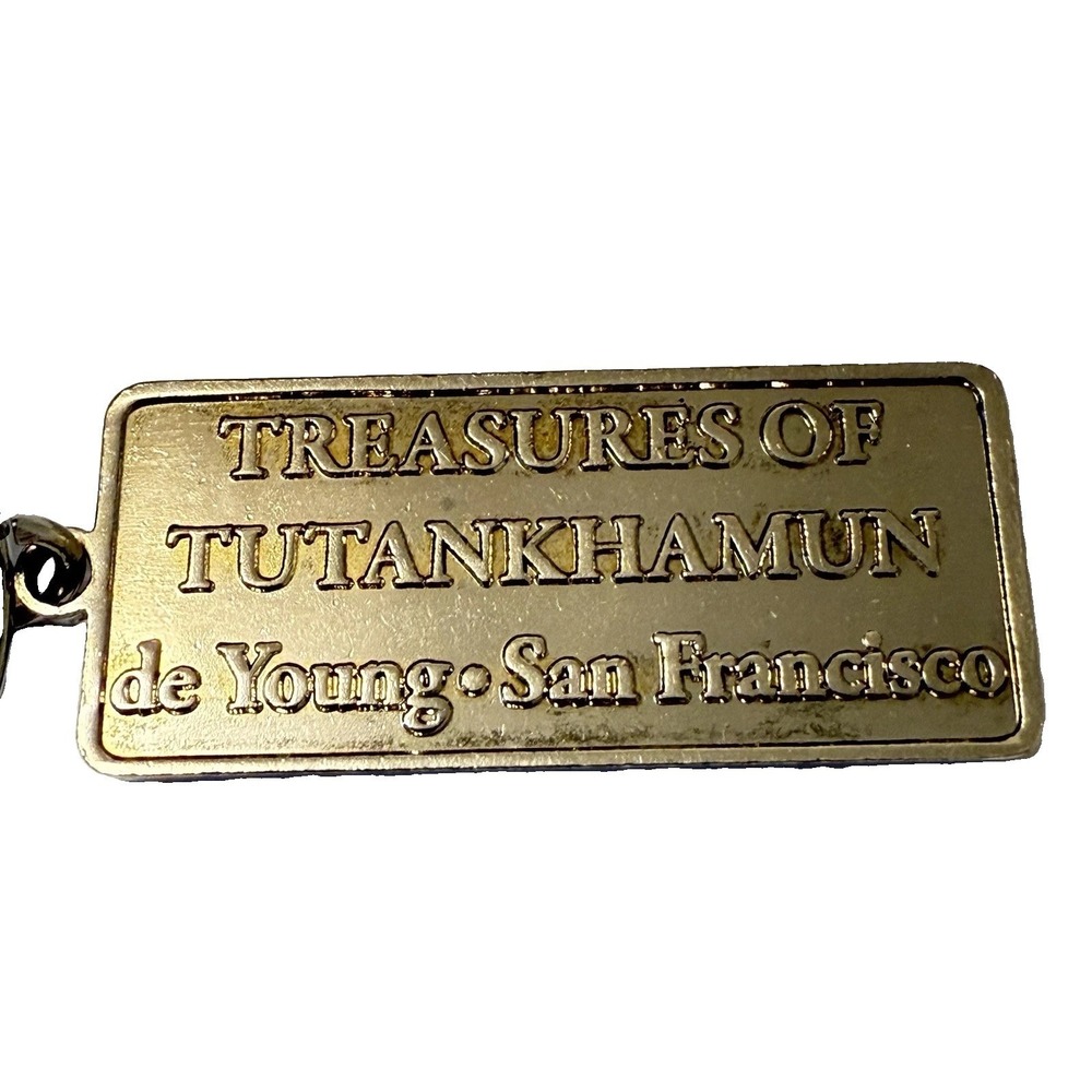 Rare Vintage 70s King Tut Keychain Bag Charm Egypt San Francisco Travel Souvenir - Picture 6 of 9
